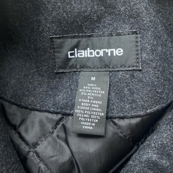 Claiborne Dark Grey Peacoat - Picture 3 of 3